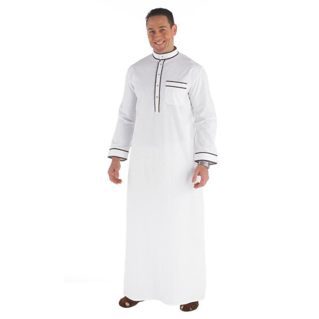 AL FATHAN Jubah Pria Gamis Thobe Arab Bordir Al Haramain 1