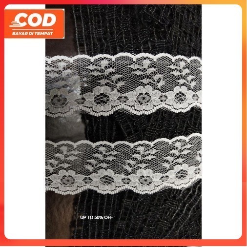 Renda brukat air renda kain renda pinggir renda putih renda mukena renda baju