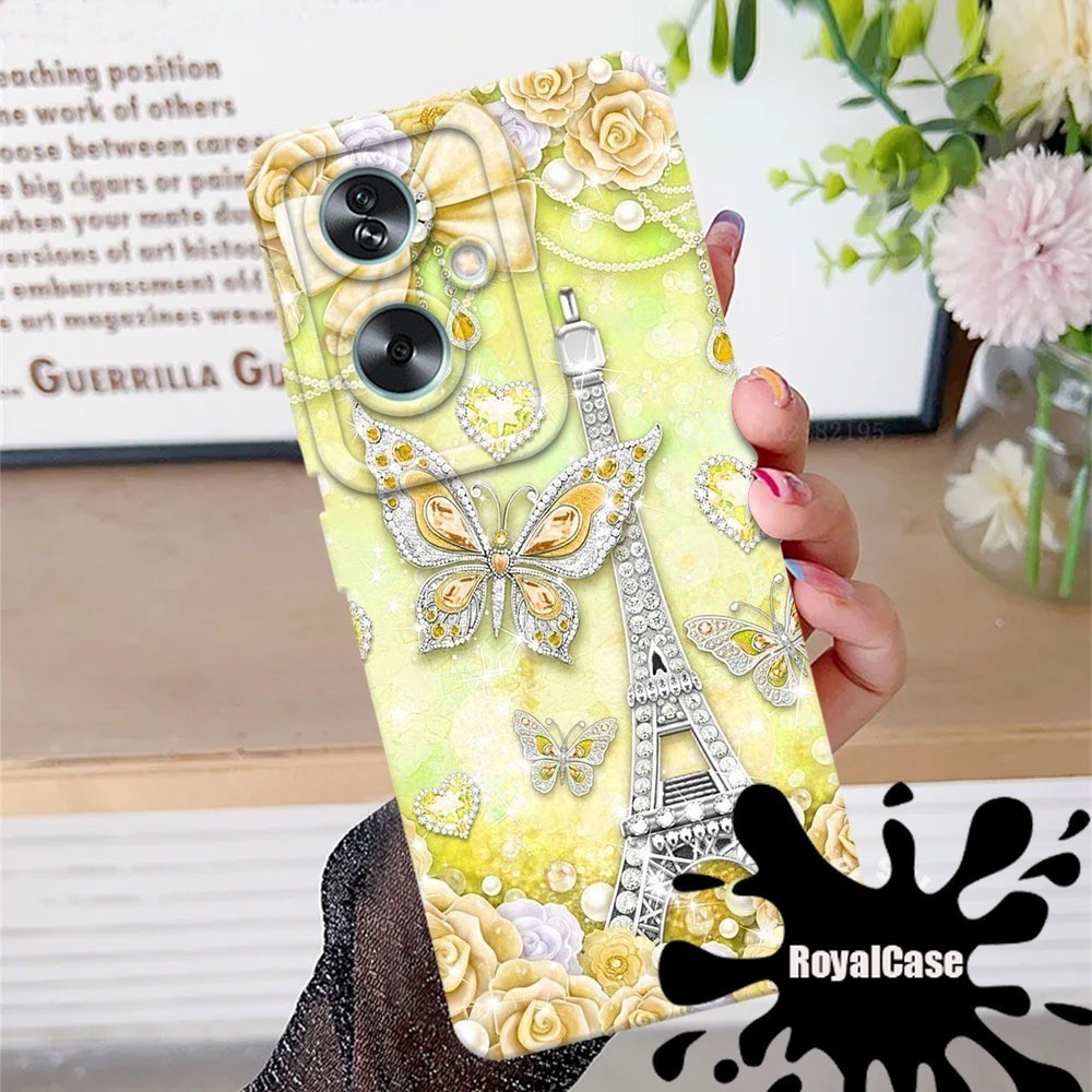 (RoyalCase) Softcase Type Oppo A79 5g Case Motif Paris Pro Kamera