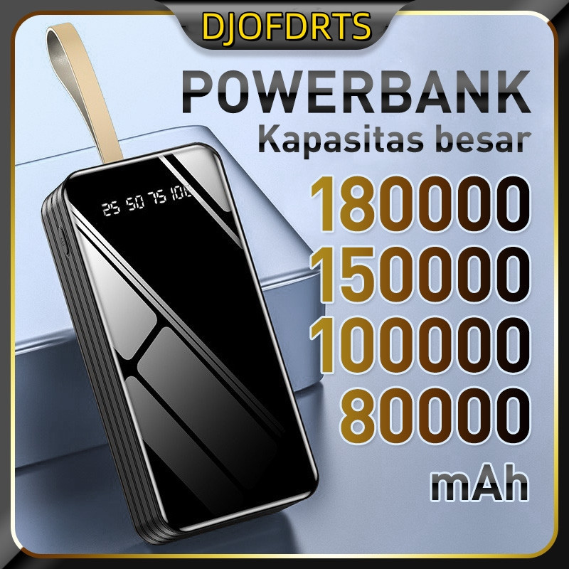 PRODUK TERBARU # DJOFDRTS Kapasitas besar power bank 180000mah 150000mah 100000mah 80000mah Powerban