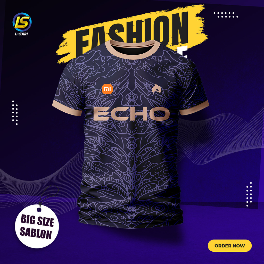 Jersey Echo Philippines Terbaru 2024 MPL S11 Big Size S M L XL 2XL 3XL 4XL 5XL Echo Onic Alter Ego E
