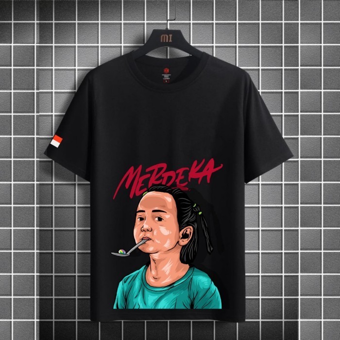 KAOS DISTRO | KAOS KEMERDEKAAN | KAOS HUT RI | HK5001 - HK5002 - HK5001 HITAM, S