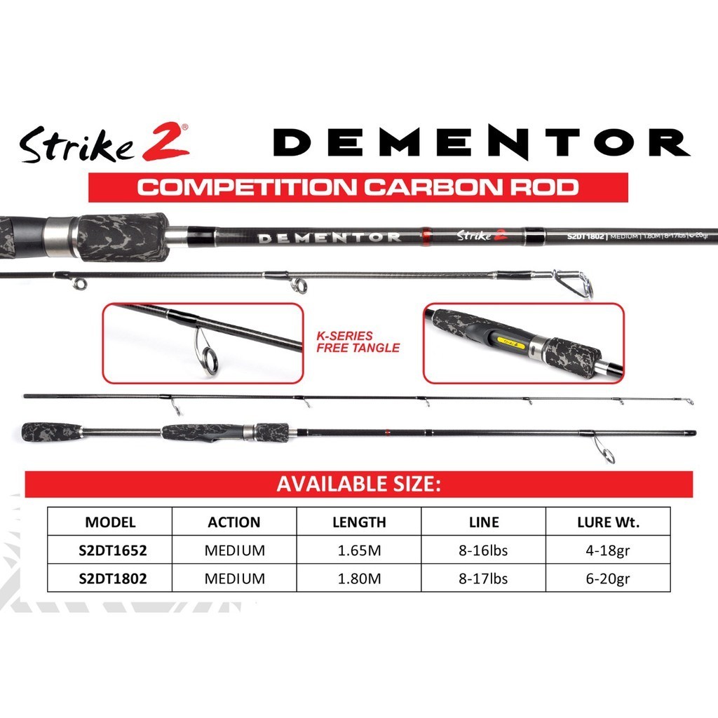 Joran Spinning Strike 2 Dementor 165 cm | 180 cm
