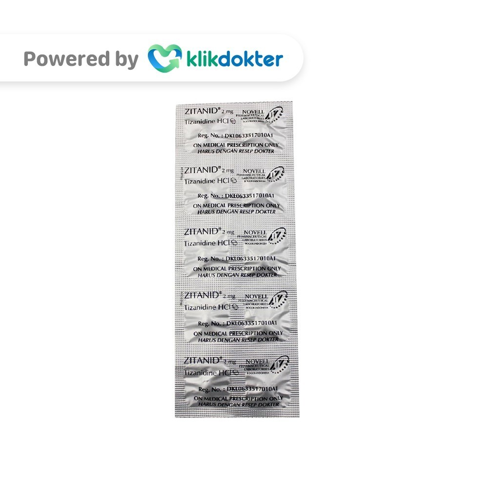 Zitanid 2mg 10 Tablet