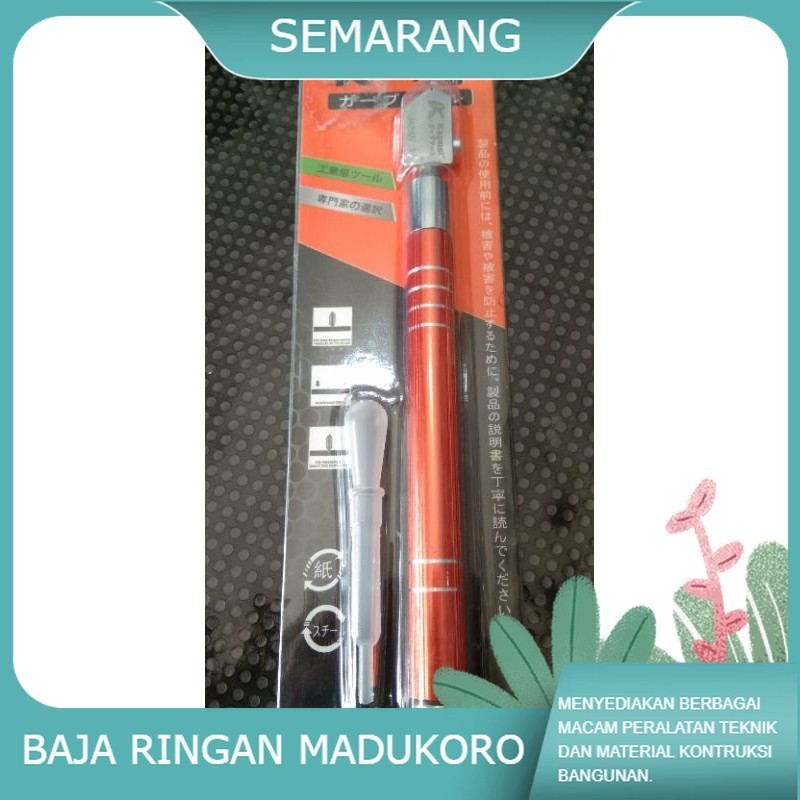 (BRSP) Pisau kaca Cutter cuter kaca KAPUSI Alat Pemotong Kaca Minyak / Potong Keramik Mata