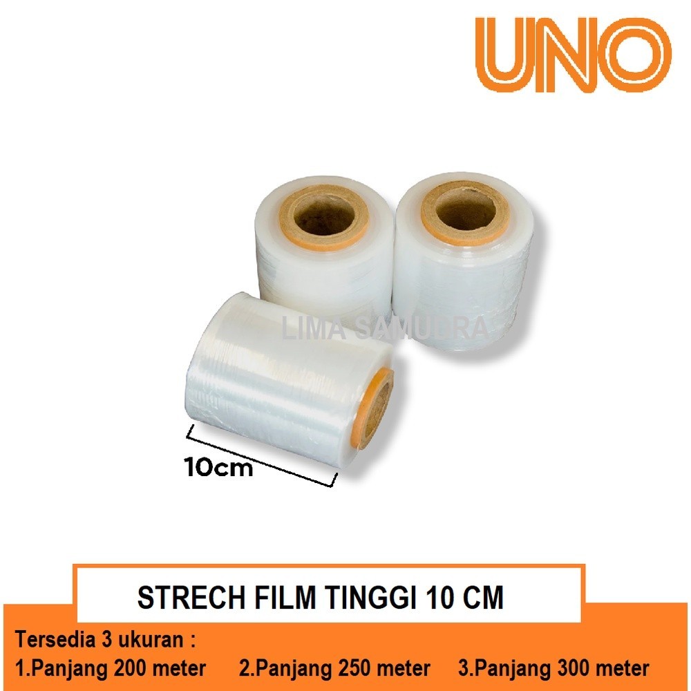 

Stretch Film OEM Plastik Wrapping Lebar 10 Cm Panjang 200 Meter Full 17 Micron