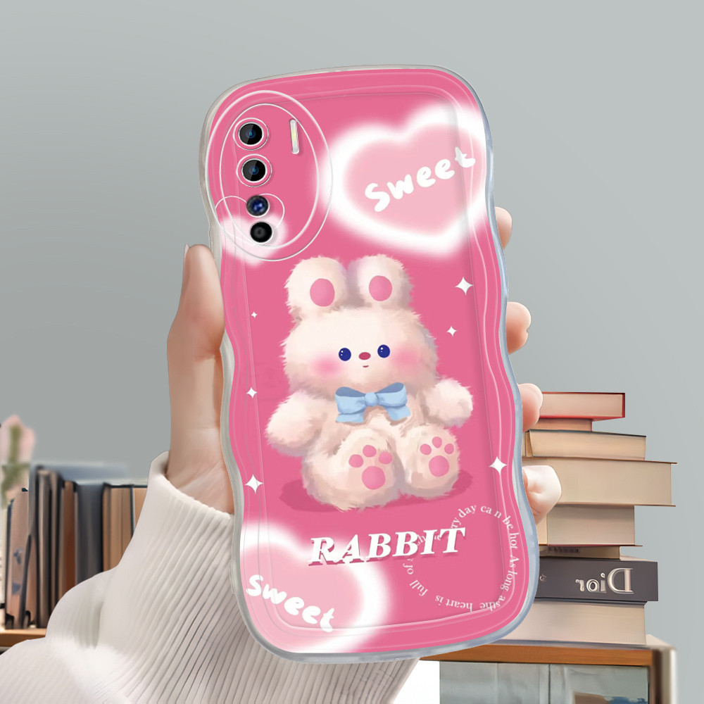 Casing Hp Untuk OPPO Reno 3 A91 Phone Case Bergelombang Cover Cute Dolls Softcase Cassing