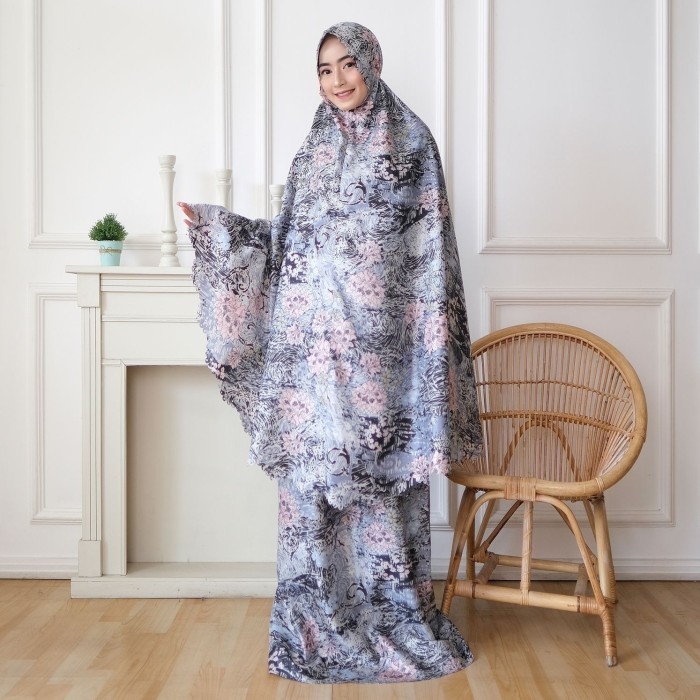 Mukena Farra hitam premium mukenah dewasa tarawih cantik