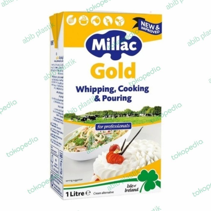 

milac gold whipping cream 1ltr