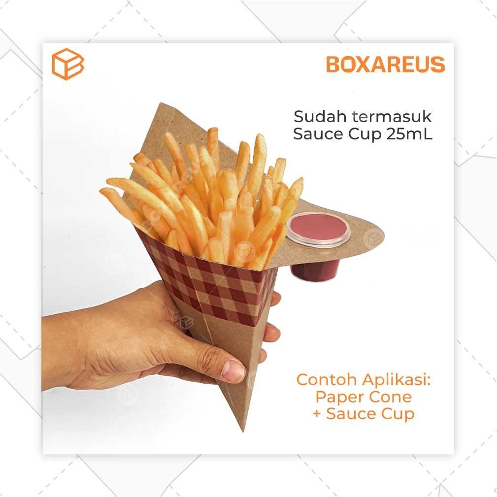Snack Box Kentang Goreng Kemasan French Fries Dus Kraft Fp Kentang Small Brown Tbk