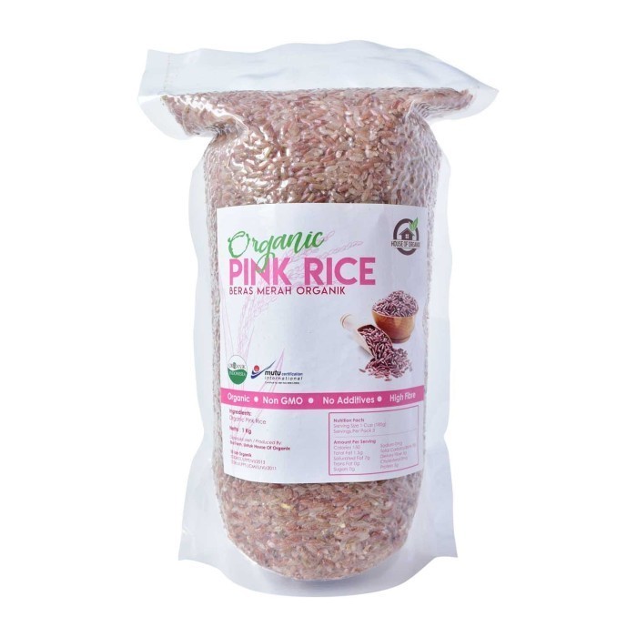 

House of Organix Organic Pink Rice ( Beras Pink Organik ) 1 Kg - TC