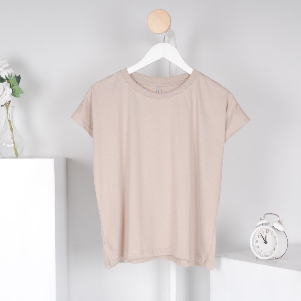 Kaos Wanita Yukensi Polos Cewek Bahan Cotton Combad 30s