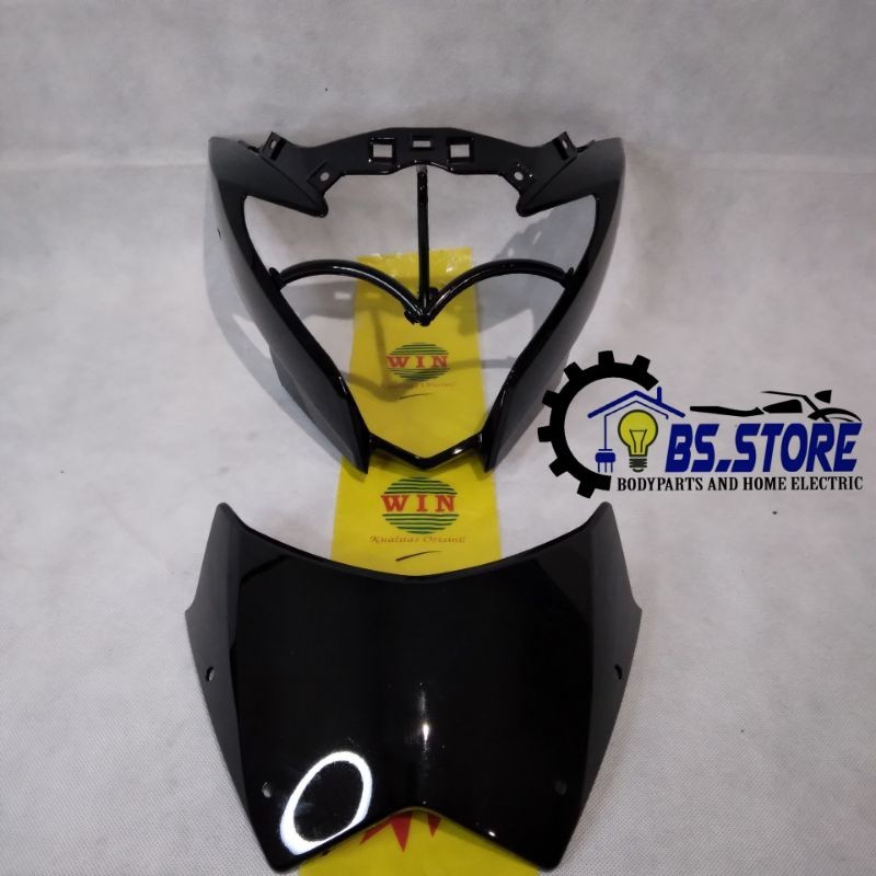 BATOK DEPAN+VISOR SATRIA FU 150 2011 2012 2013 HITAM