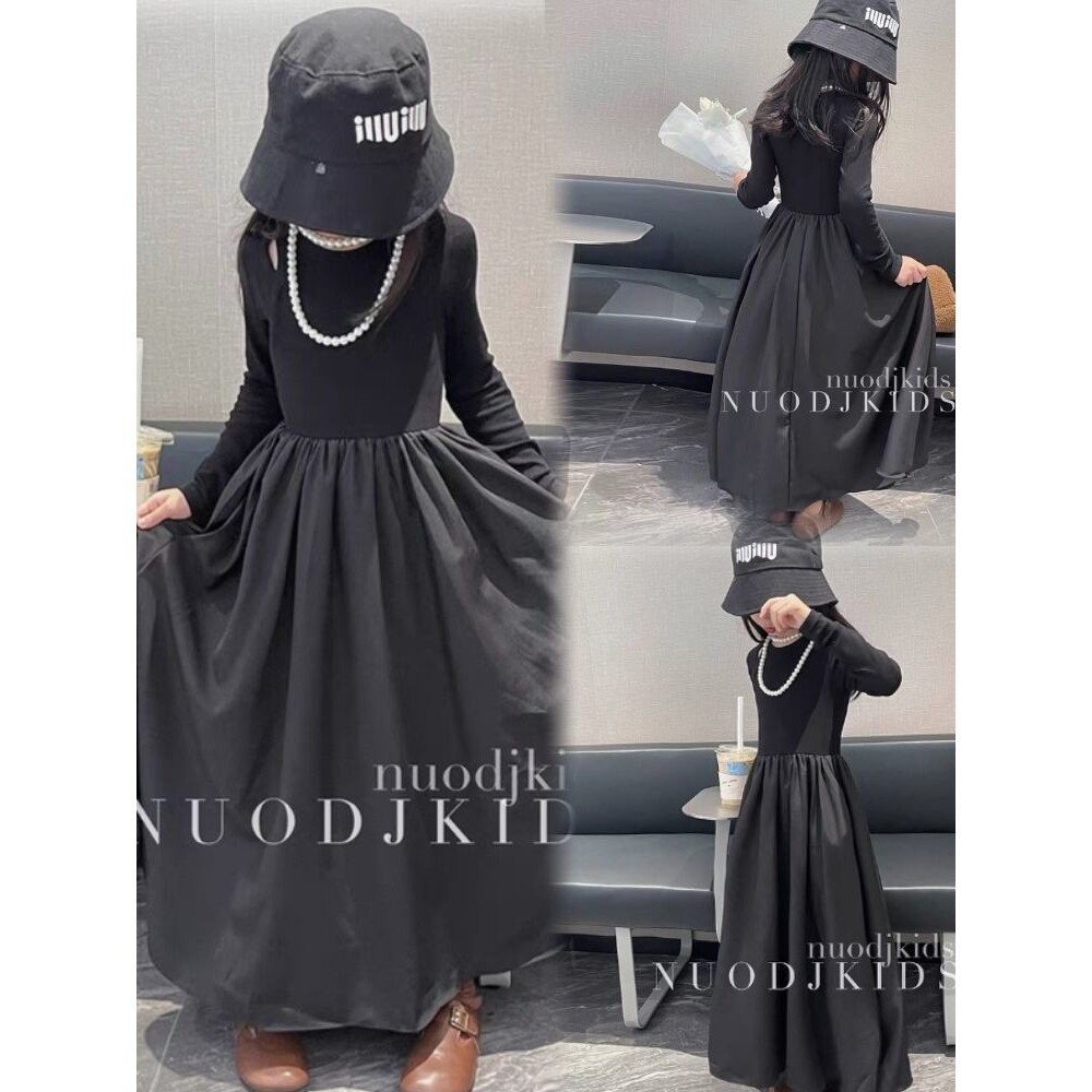 Girls' Dress New Children's Autumn Dress Fashionable Dress Big Children's Spring and Autumn French P
