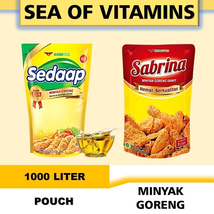 

MINYAK GORENG SEDAAP SABRINA POUCH 1 LITER