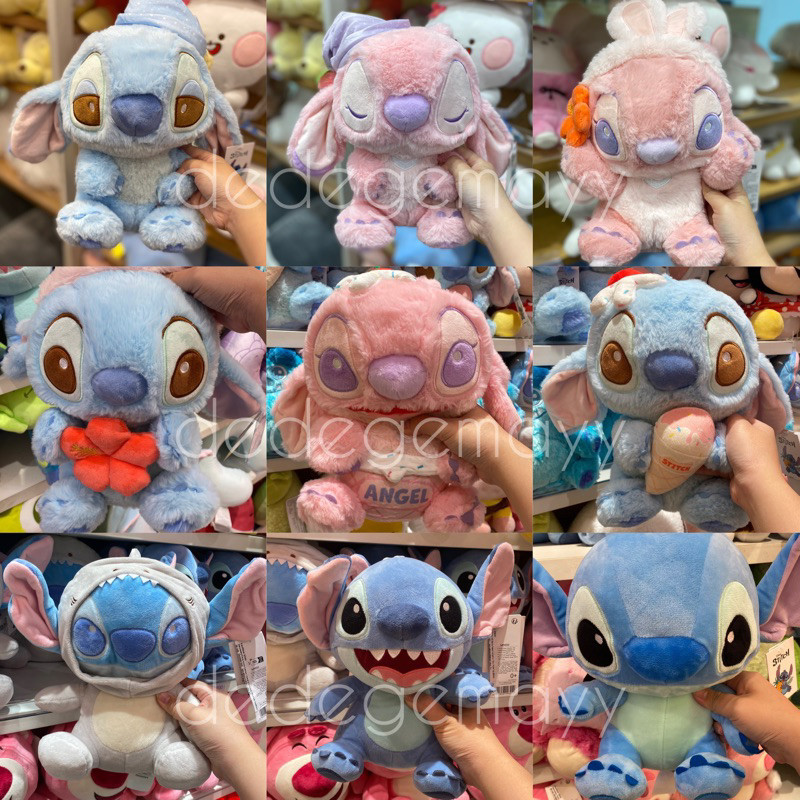Miniso x Stitch - Boneka Lilo & Stitch Angel Plushie Limited Edition | Bantal Leher Stitch