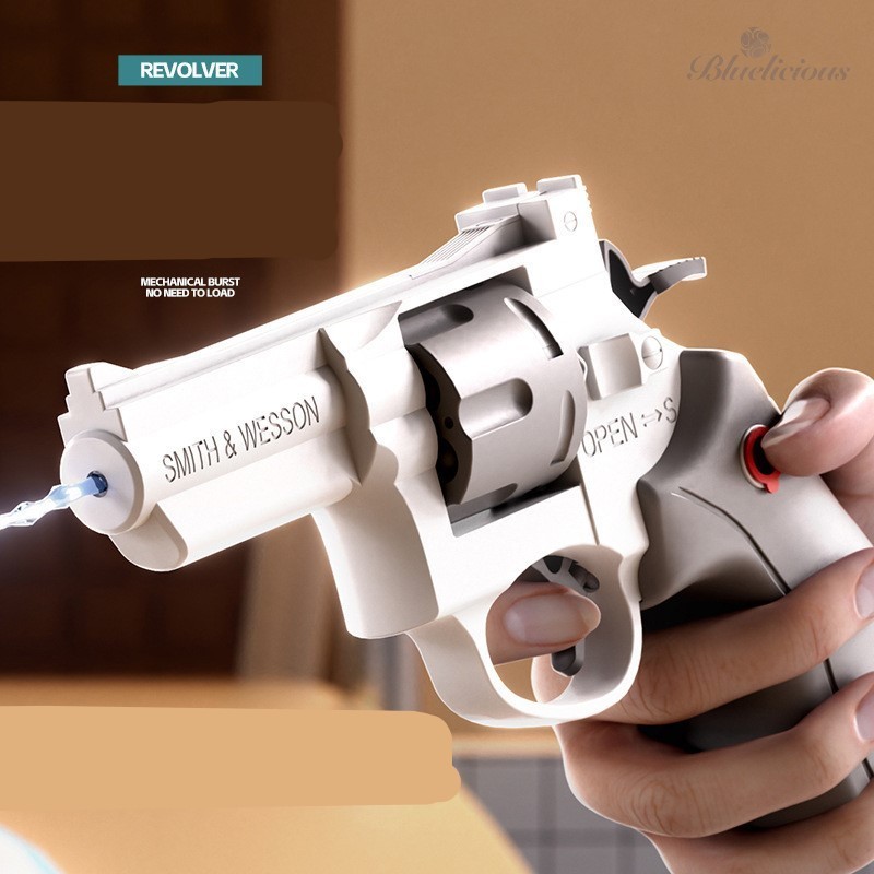 Classic Water Gun Toys - Pistol Air Revolver - Tembakan  Semptrotan Anak