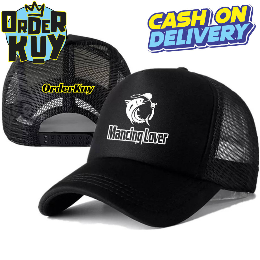 OrderKuy Topi Trucker MANCING LOVERS - Topi Distro MANCING LOVERS Logo - Topi MANCING LOVERS Premium