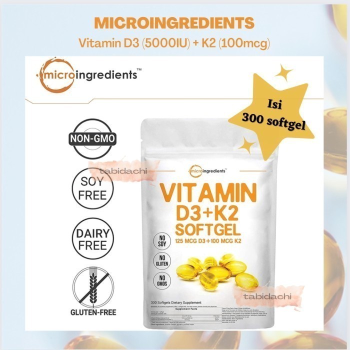 Microingredients Vitamin D3 K2 Softgel