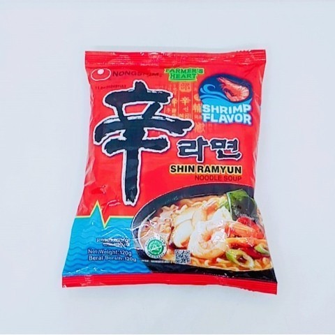 

NONGSHIM SHRIMP FLAVOR Shin Ramyun 120g / Mie Instan Korea Nong Shim Ramen Rasa Udang HALAL 120 gram