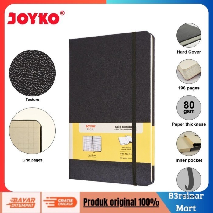 

[KUALITAS TERBAIK] Buku Catatan Bintik - Joyko Dotted Notebook Hard Cover NB-701