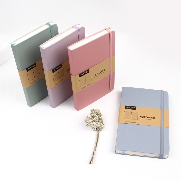 

[KUALITAS TERBAIK] Bukuqu Classic Notebook Pastel Edition - Bullet Journal - Planner - Sky Blue, Ruled