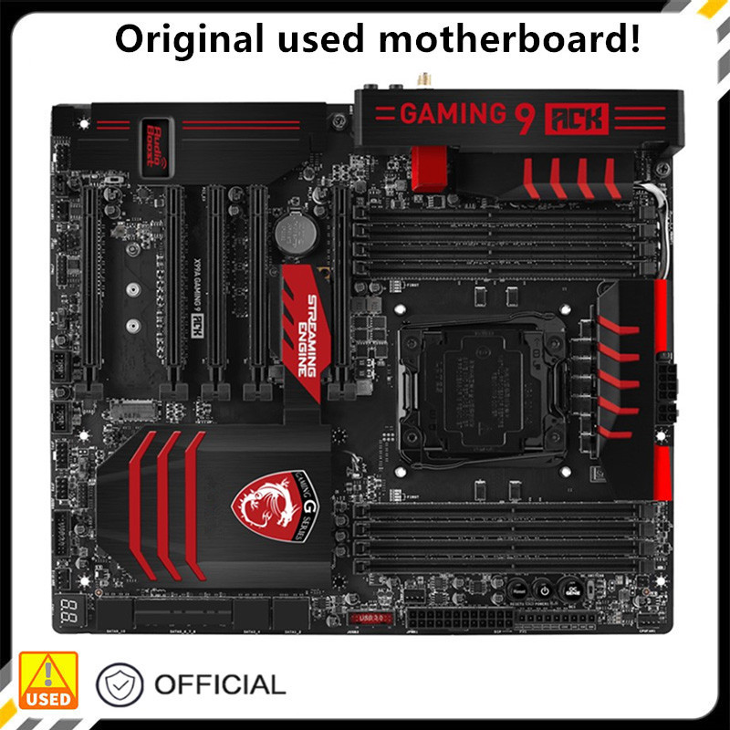 For X99A GAMING 9 ACK Used original For Intel X99 Socket  LGA 2011-3 V3 DDR4 motherboard LGA2011 Mai