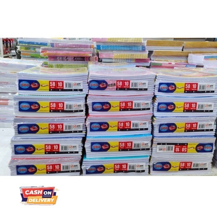 

✨LARIS✨ -Buku Tulis Sinar Dunia SiDU 58 Lembar (per pak isi 10 buku)