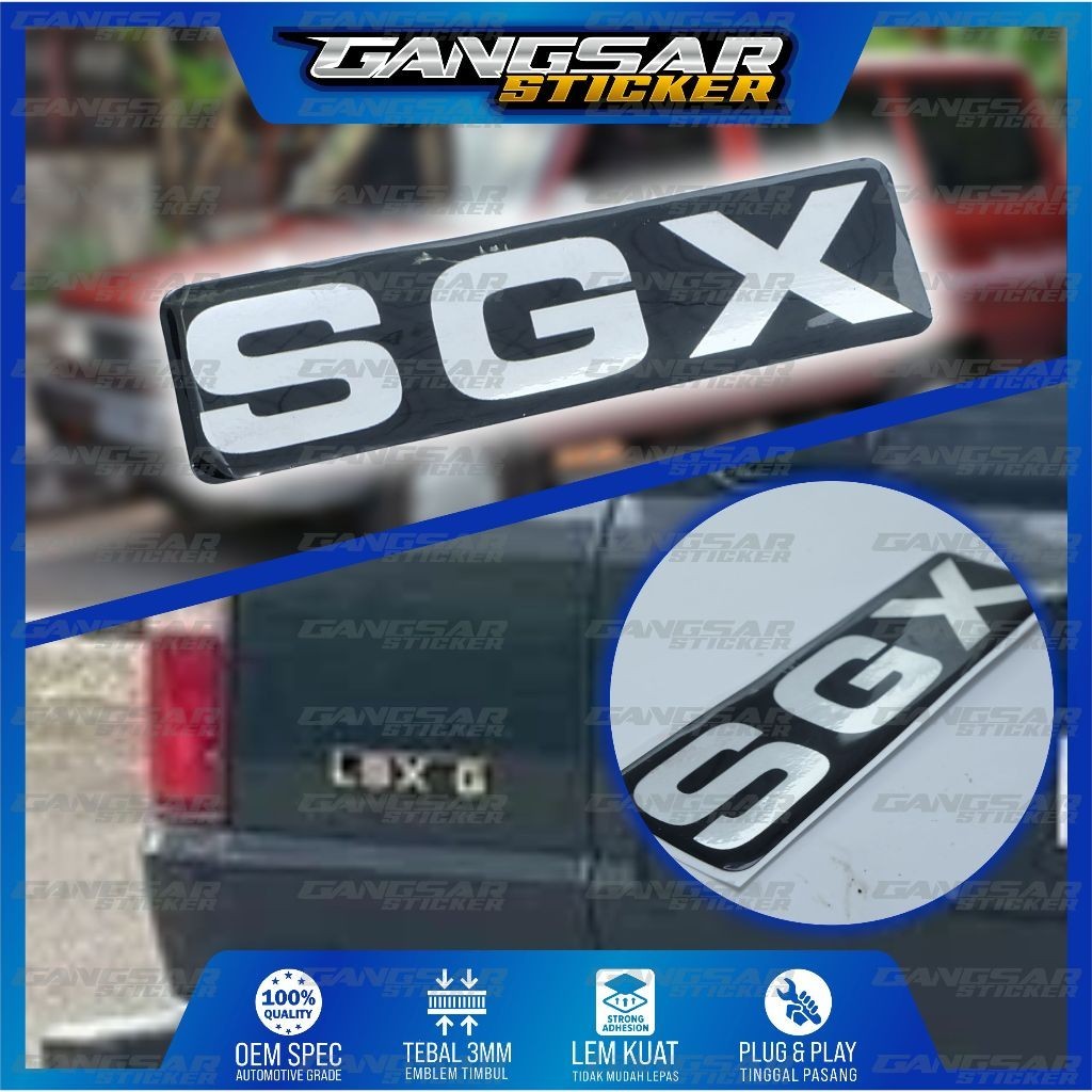 emblem SGX kijang grand exstra / emblem SGX kijang super / emblem type kijang