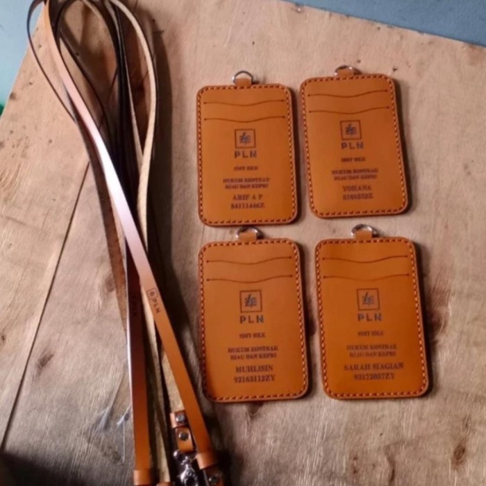 

Id Card Name Tag Kulit Asli Custom - Name Tag Id Card Kulit Custom