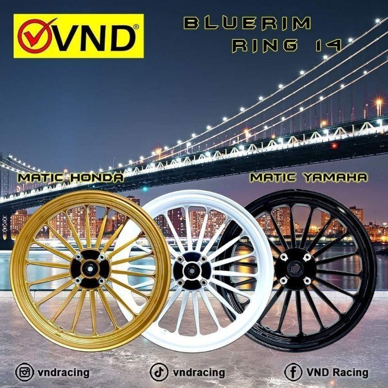 BLUERIM VARIO 125 - Velg Racing BLUERIM Sepeda Motor BEAT SCOOPY VARIO 110 Ukuran 160/185 Ring 14