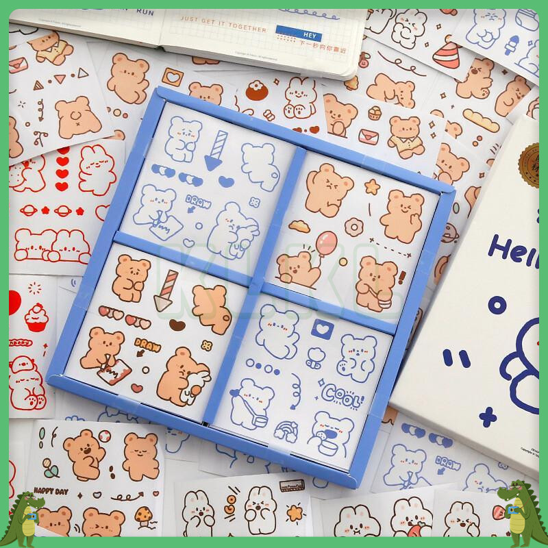 

✨ KLKL ✨ Sticker 100 Lembar 1 Box Stiker Sticker Label Makanan Stiker Minuman Cetak Stiker Logo Stiker Make Up Case Sanrio Stiker Makanan Stiker Aqiqah