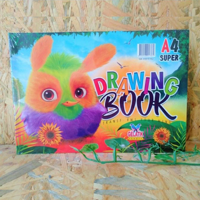 

Gelatik Buku Gambar A4 1 Pcs / Gelatik Drawing Book A4 / Buku Mewarnai