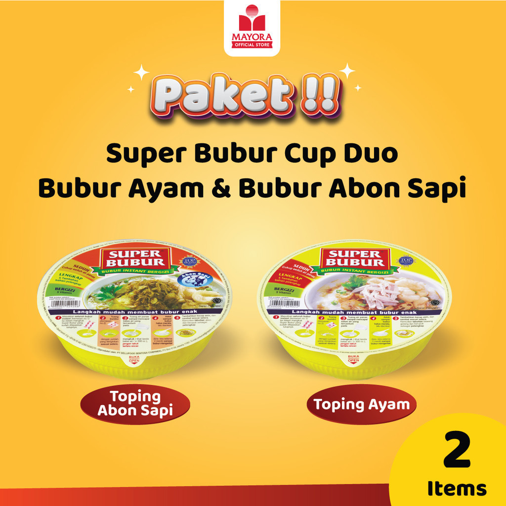 

Super Bubur Instan Cup Duo