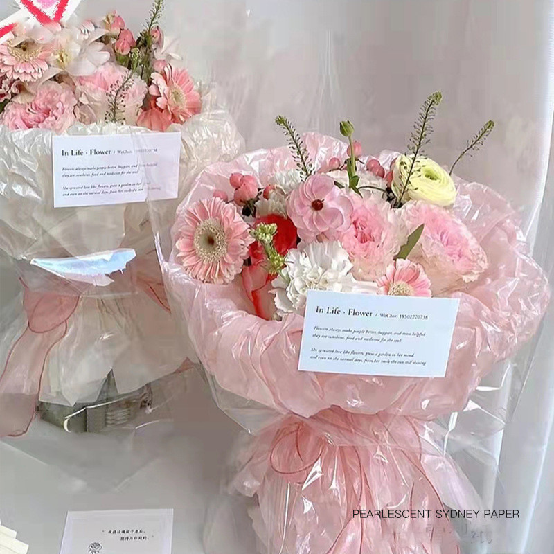 

20 PCS Kertas Buket Bunga Flower/Pearl Pear Paper/Kertas Buket Korea Bunga Flower/Kertas Bunga Cellophane Florist
