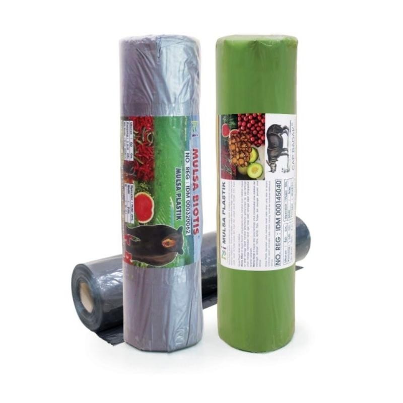 Plastik Mulsa Hitam Perak Biotis
