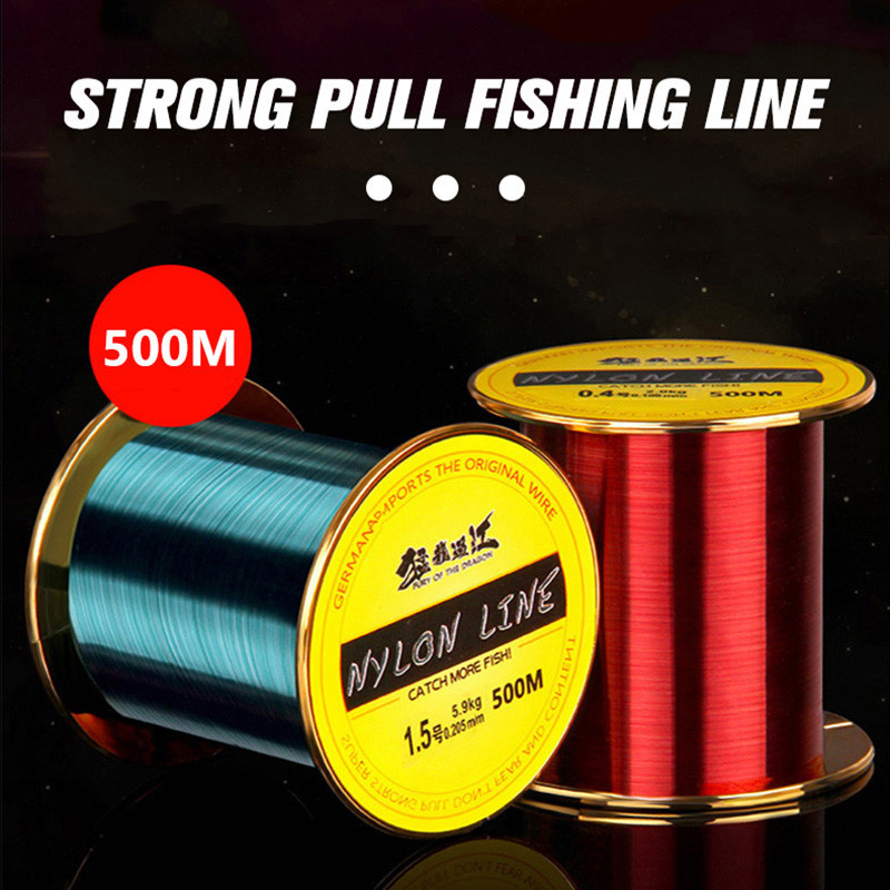 500M Super Strong Fishing Line Main Line Nylon Fishing Luya Multifilament Transparent Special Fishin