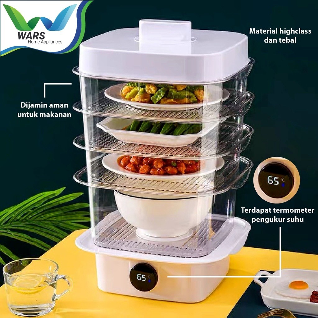 Tudung Saji Susun Modern Dengan Termometer