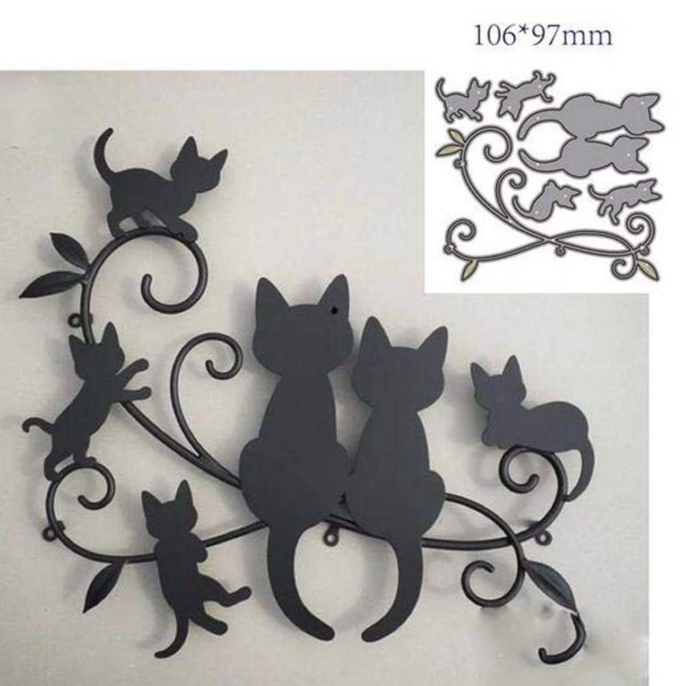 

Metal Cutting Dies Cut Mold Animal cat Decoration Scrapbook Paper Craft Knife Mould Punch Stencils diy