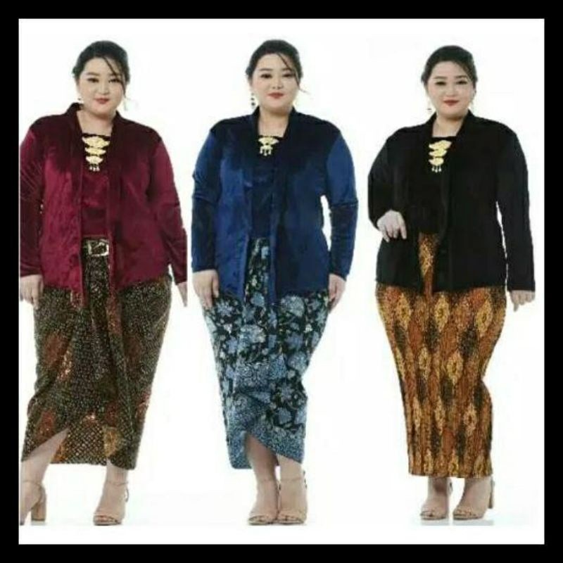 LURIK Kebaya dan Sorjan KEBAYA BLUDRU KUTU BARU JUMBO BAJU ADAT JA NITA BESAR PAKAIN TRADISIONAL SOL