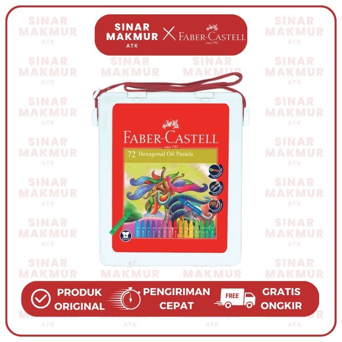 

Hexagonal Crayon/Oil Pastel 72 Warna Faber Castell (Set)