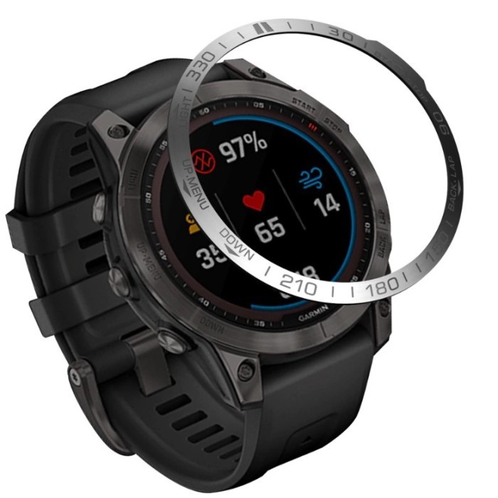 [[Akssesoris Watch]] BEZEL RING UNTUK GARMIN FENIX 7 FENIX 7X - SILVER, FENIX 7