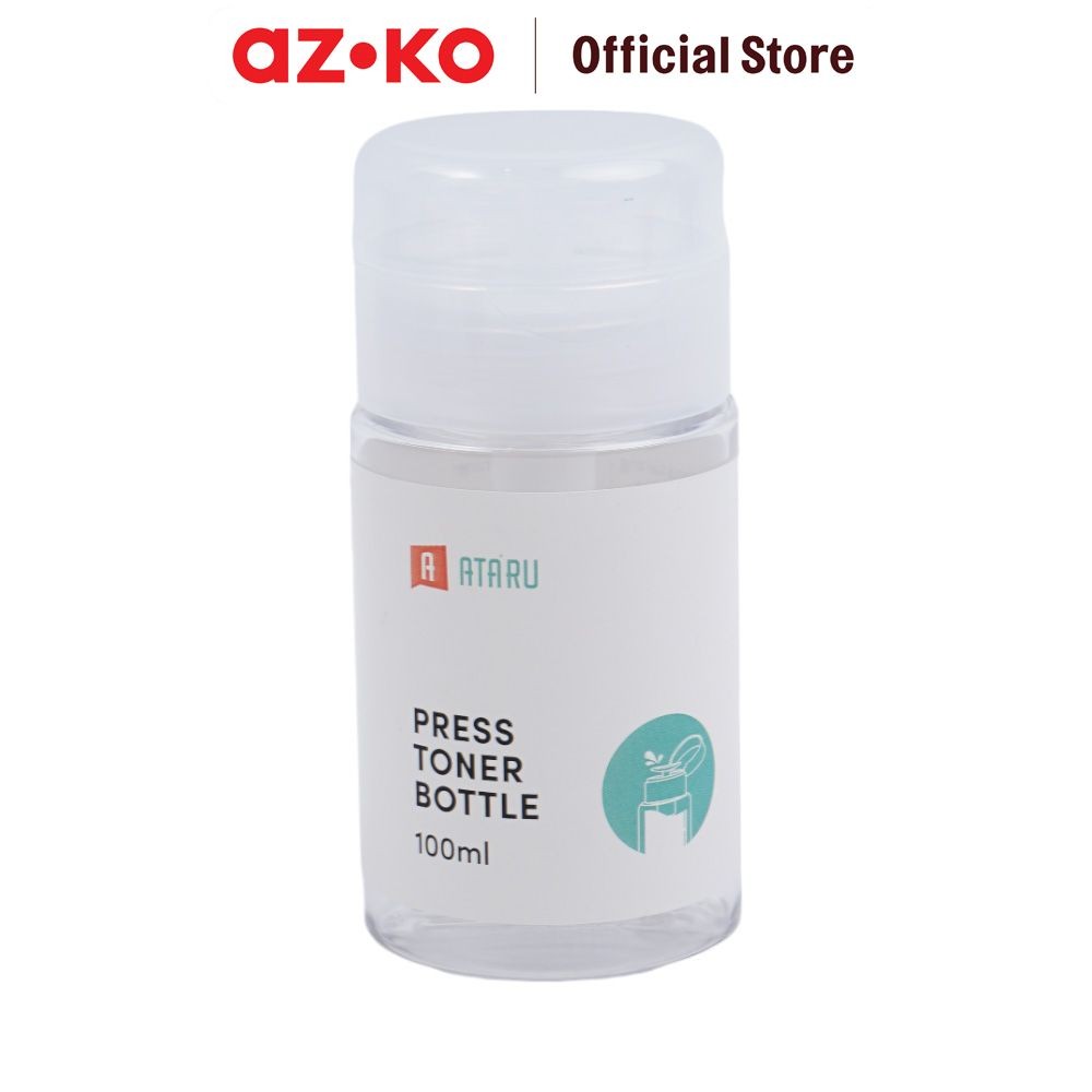 AZKO Ataru 100 ml Botol Toner Press Petg travel bottle wadah toner praktis serbaguna perlengkapan tr