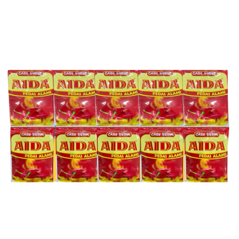 

AIDA Pedas Alami Cabe Bubuk 10x25gr