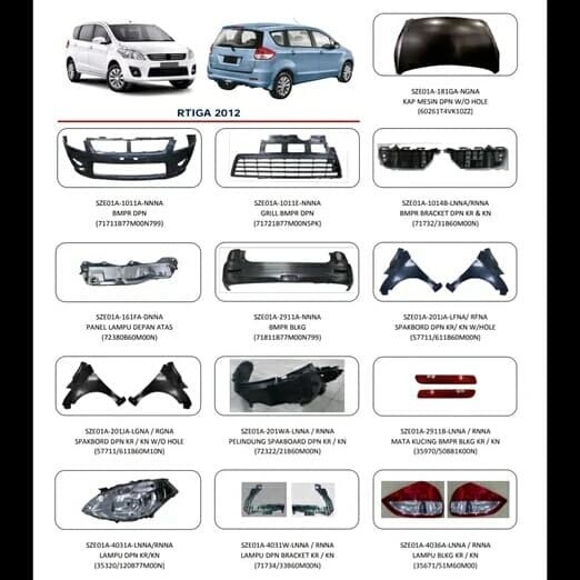 Grill bemper bumper depan ertiga r3 nhf berkualitas