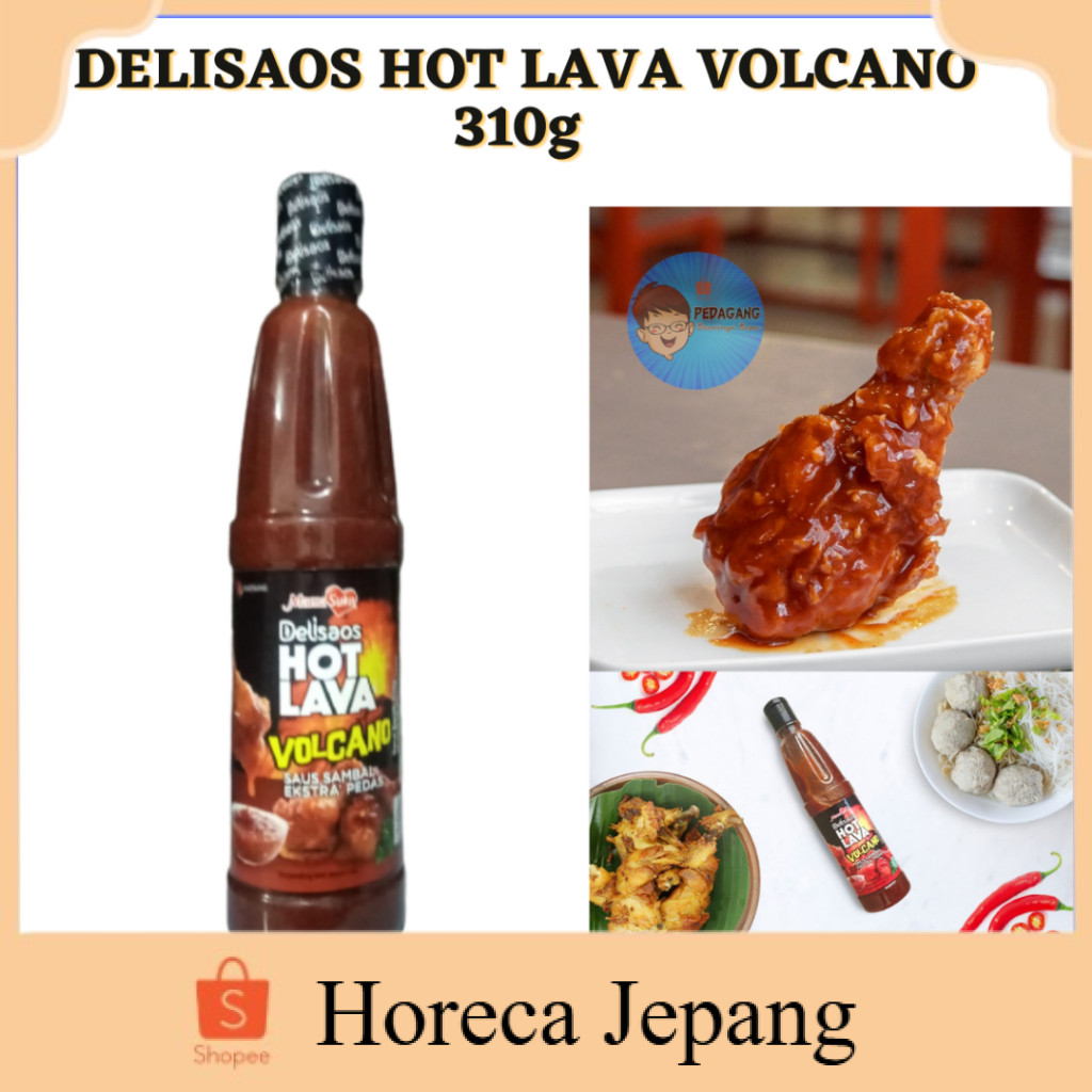 

Mamasuka Delisaos Hot Lava Volcano 310ml/ Saos Sambal Pedas Volcano/ Delisaos Hot Lava Volcano