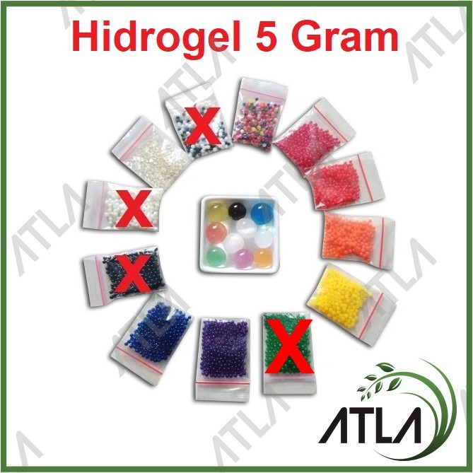 Hidrogel 5 gram Hydrogel Water Beads Media Tanam Warna Warni
