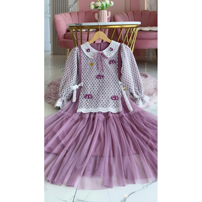 [DISKON SALE] Ninsstore.id - (PO) PROMO TERLARIS Fujian Lyodra GAMIS PESTA COUPLE BRUKAT ANAK KOREAN