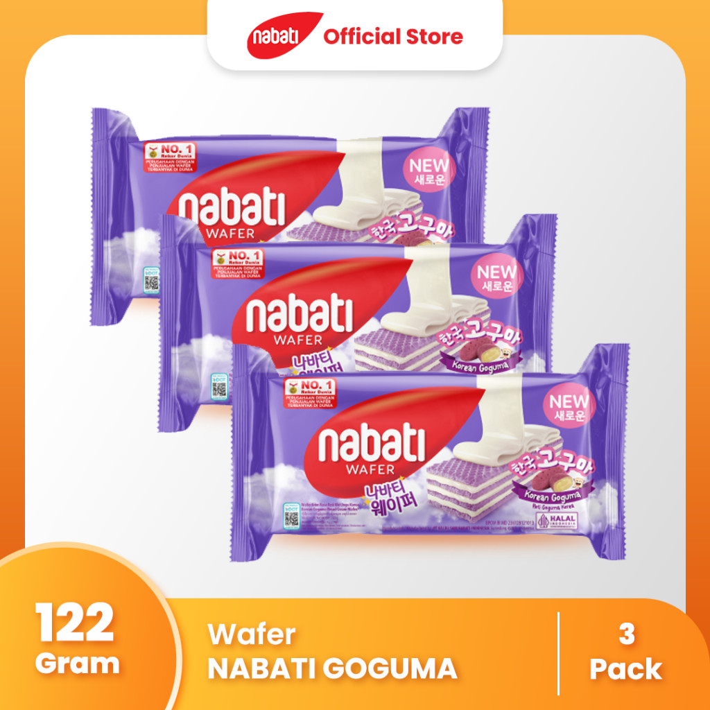 

[Bundle Pack Isi 3] Nabati Wafer Goguma 122g