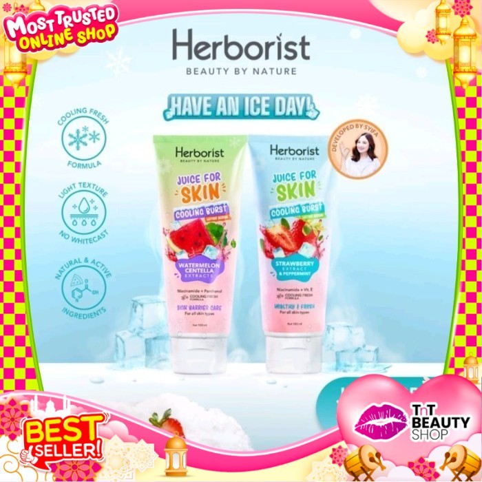 Herborist Juice For Skin Cooling Burst Lotion Serum 180ML - Body Care with Cooling Fresh Formula - B